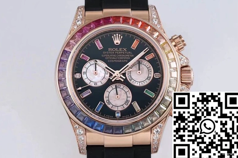 116595RBOW Daytona Rose Rolex Factory BL Gold 1219